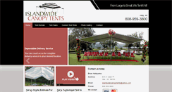 Desktop Screenshot of islandwidecanopytents.com