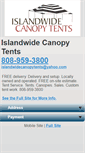 Mobile Screenshot of islandwidecanopytents.com